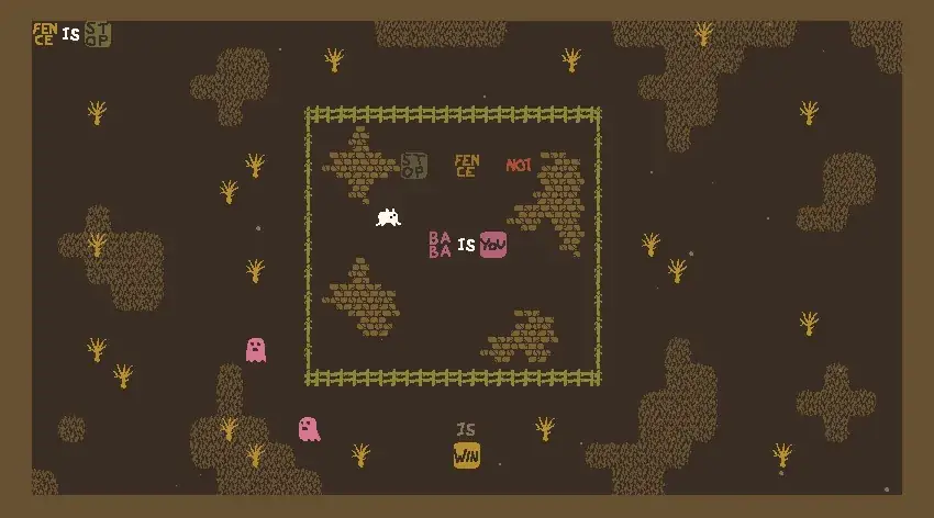 Baba Is You - Deep Forest area (Gold-Plated Games)