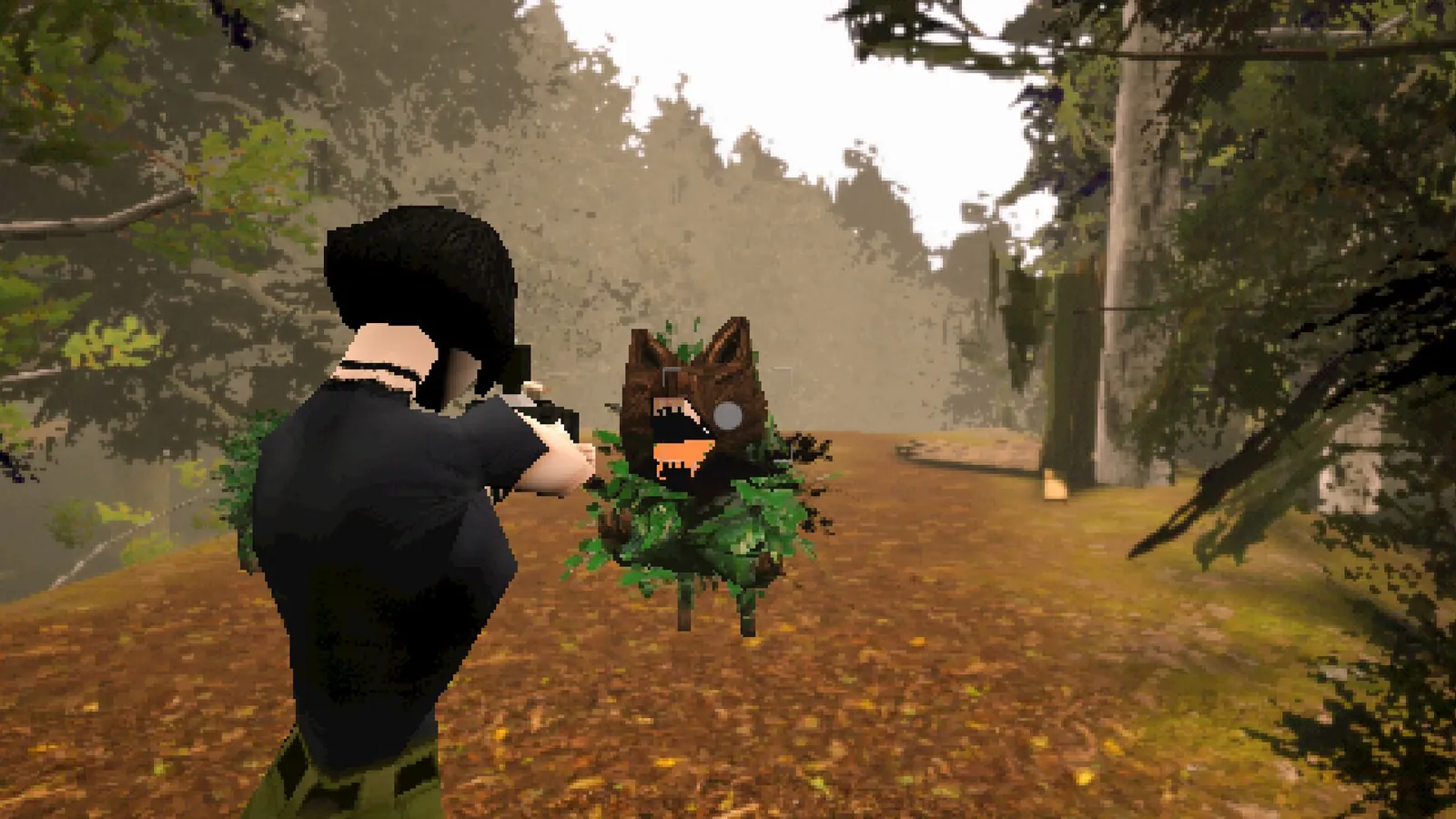 Combat — aiming camera at a forest creature