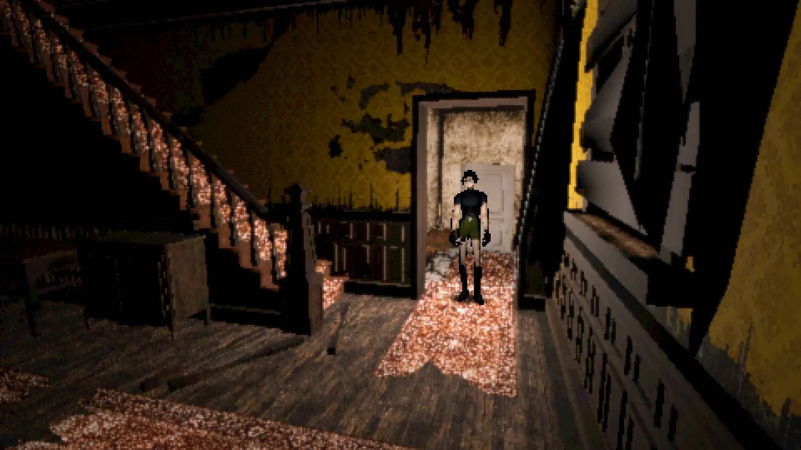 Inside the abandoned house