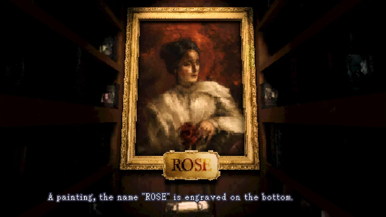The ROSE painting — code for the basement door