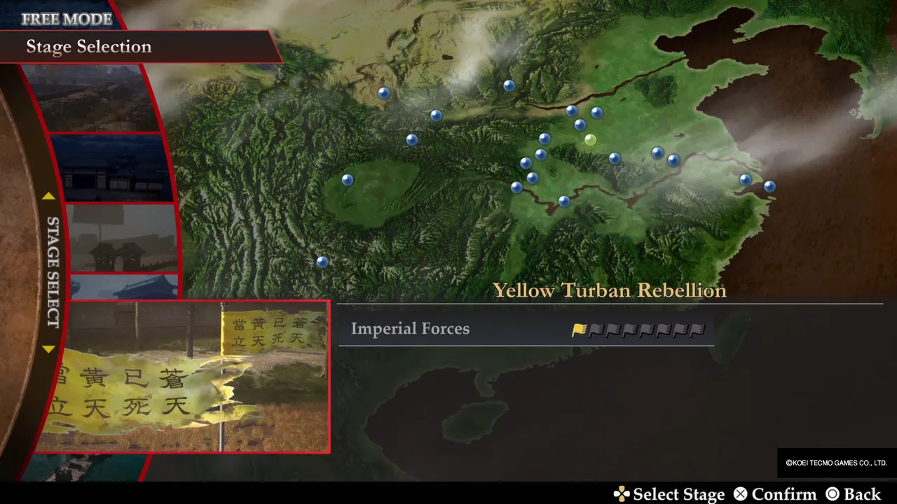 Free Mode stage selection: Yellow Turban Rebellion, Imperial Forces