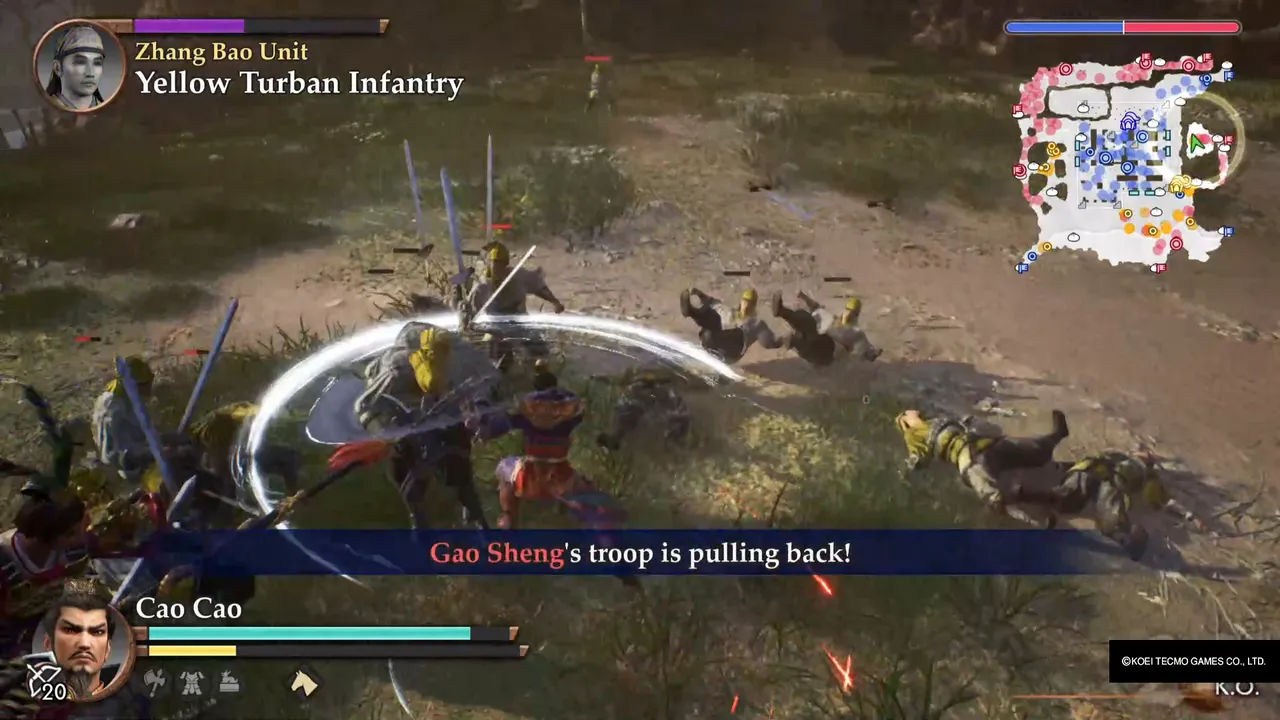 The Zhang Bao unit in combat