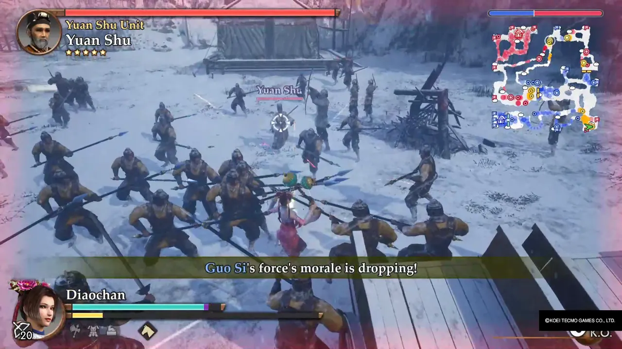 The Yuan Shu unit in combat