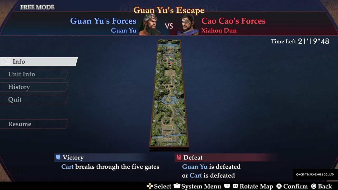 The stage goal: the cart has to break through the five gates