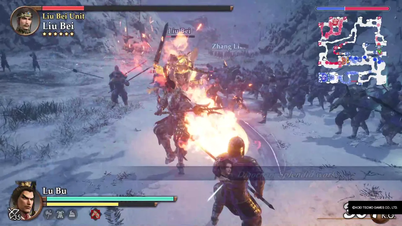 Liu Bei’s unit under attack