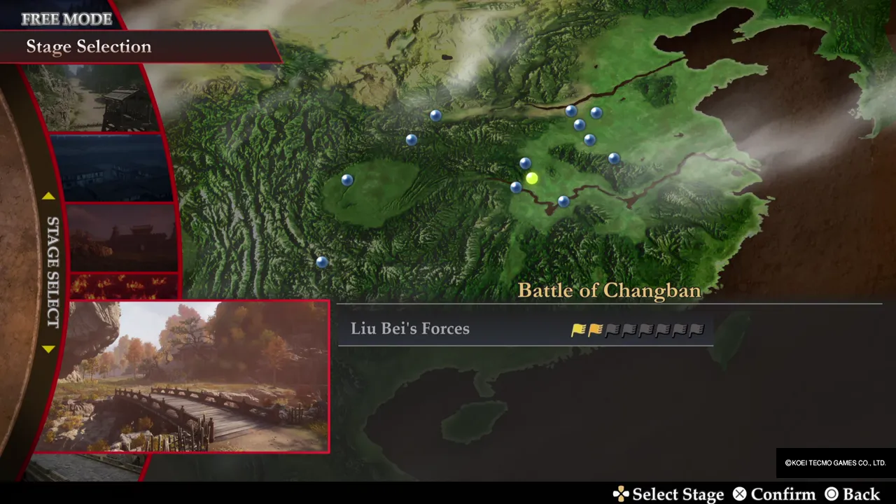 Stage selection: Battle of Changban, Liu Bei's Forces