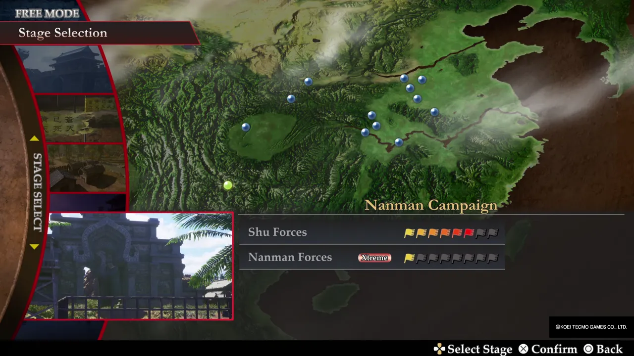 Stage selection: Nanman Campaign with the Xtreme tag