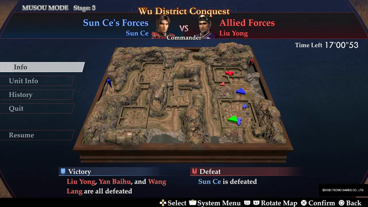 The stage in Musou Mode: Wu District Conquest