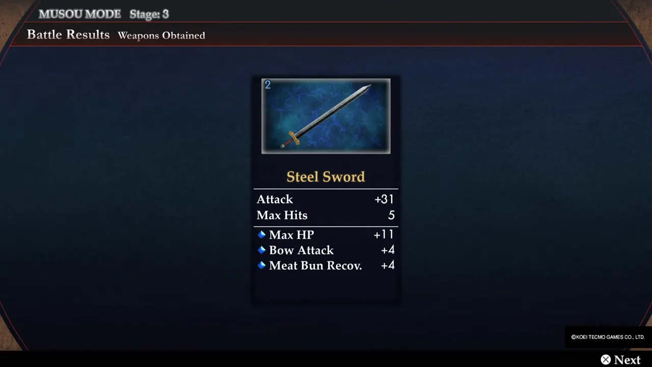 Steel Sword is obtained
