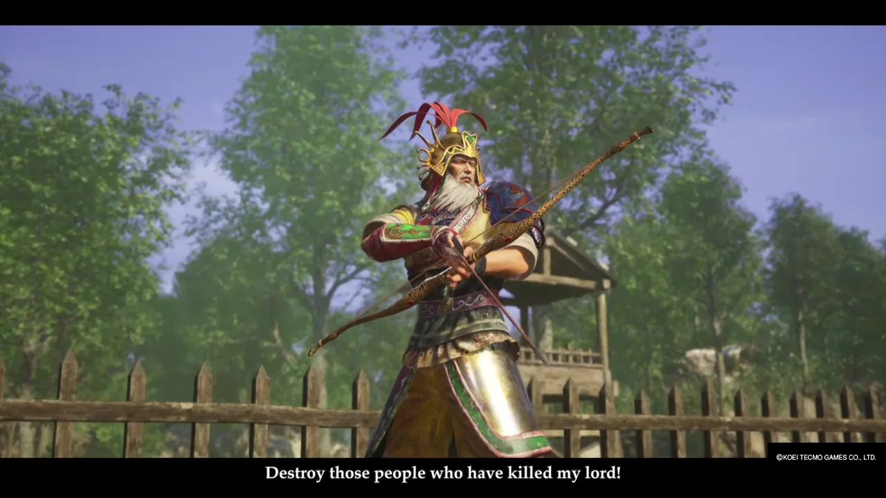Huang Zhong’s arrow scene