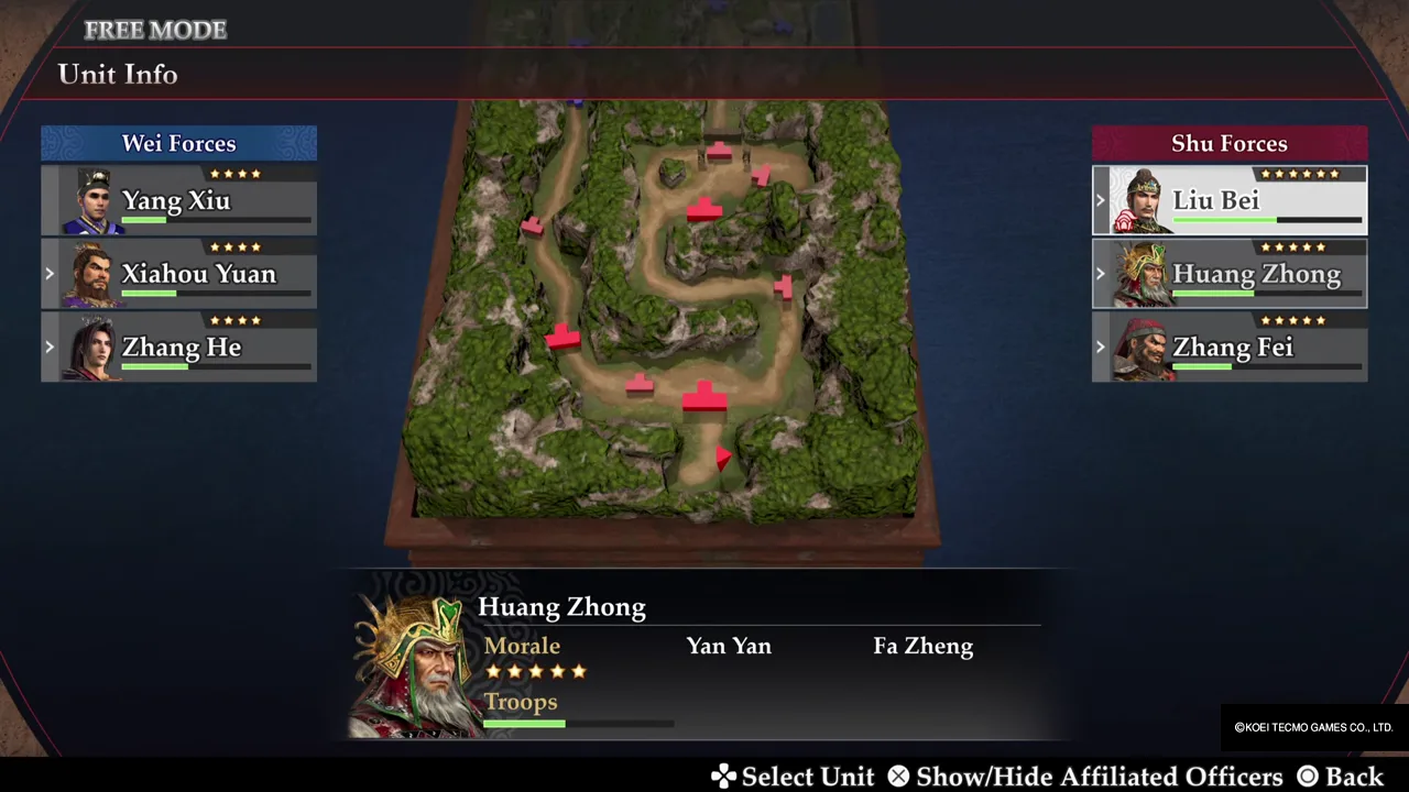 Unit Info: Huang Zhong on the Shu side