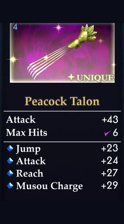 Peacock Talon