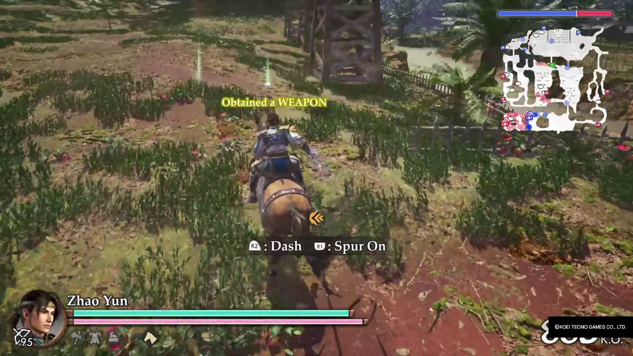 Picking up the weapon