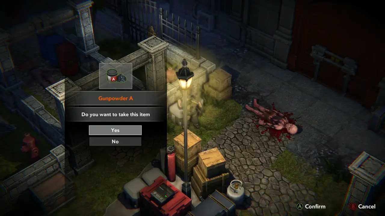 Gunpowder A pickup prompt