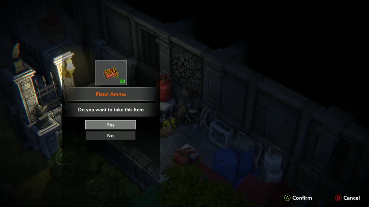 Pistol Ammo pickup prompt