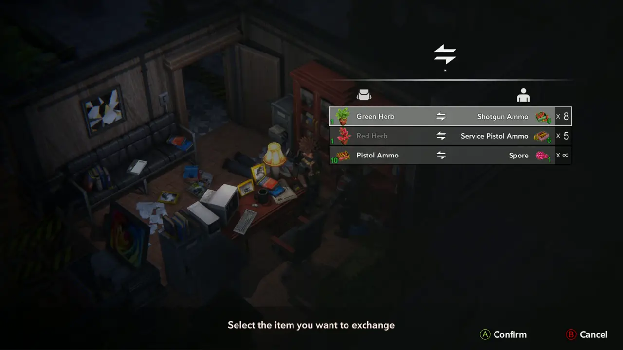 Exchange machine on the desk