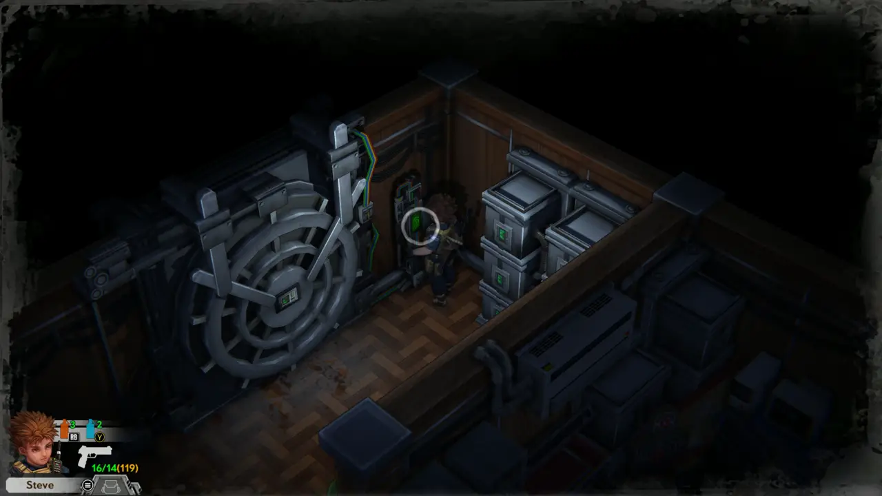 Vault door with sensor
