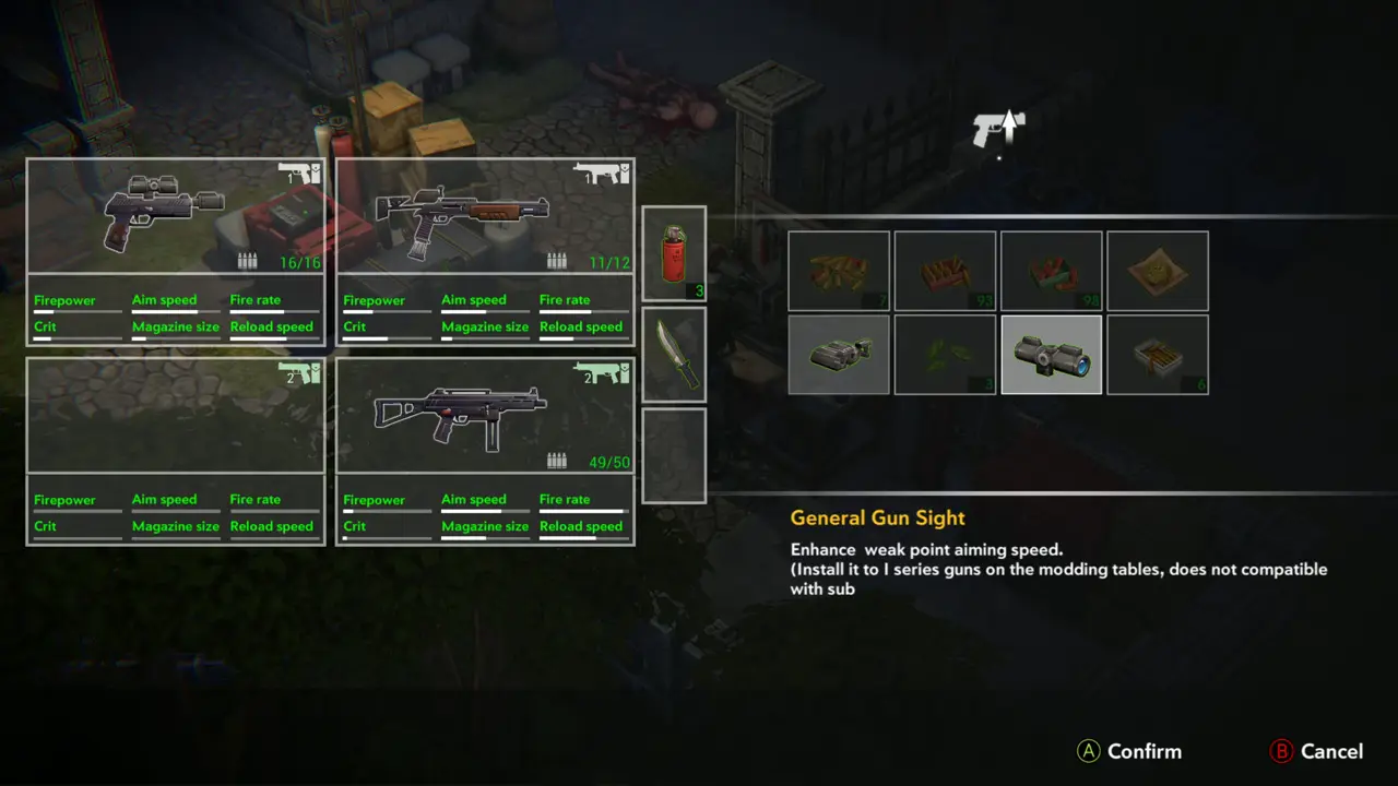 Modding table screen