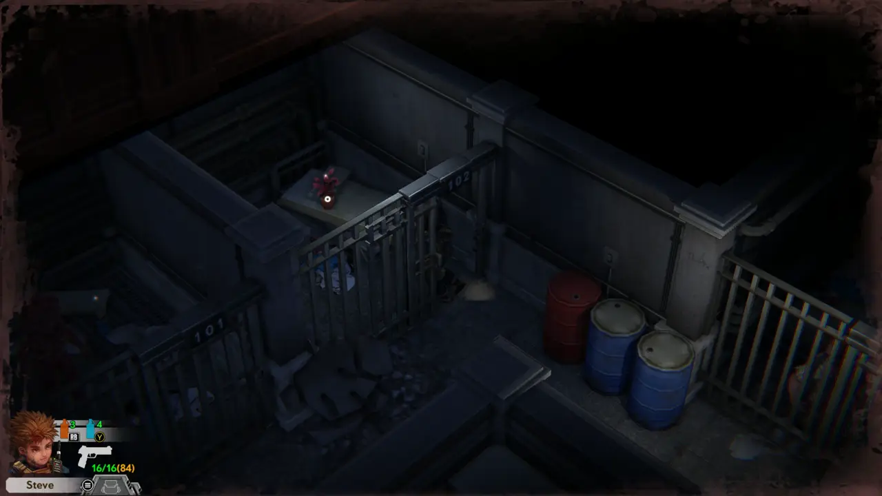 Cell 102 with the bed