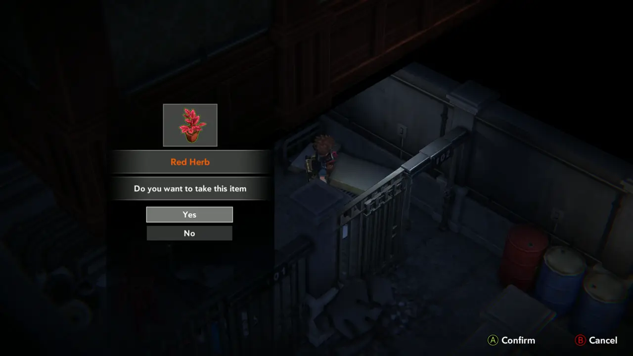 Red Herb prompt in cell 102