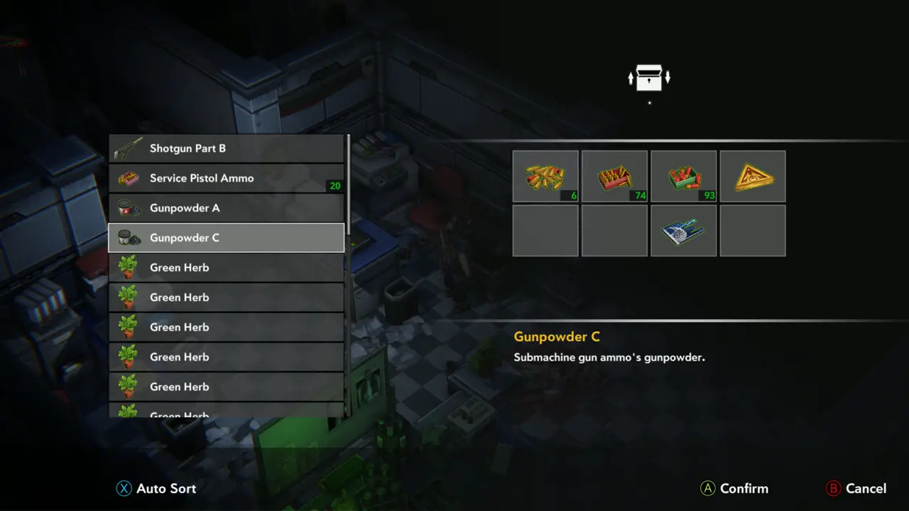Storage box item list