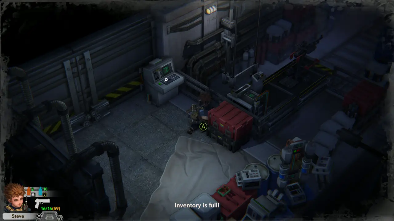Inventory is full message