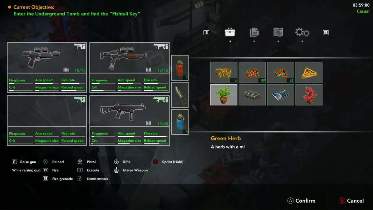 Current objective on pause screen