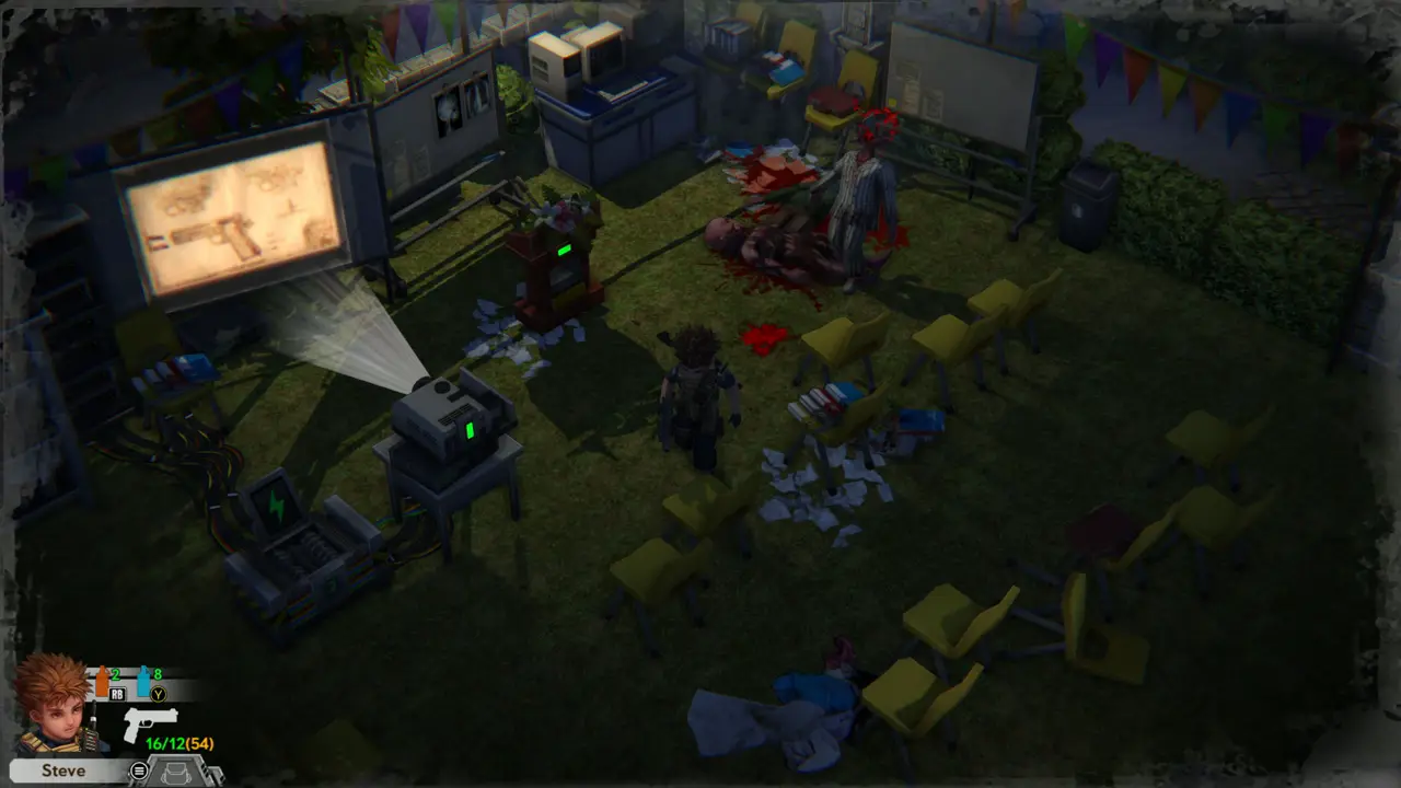Infected among chairs
