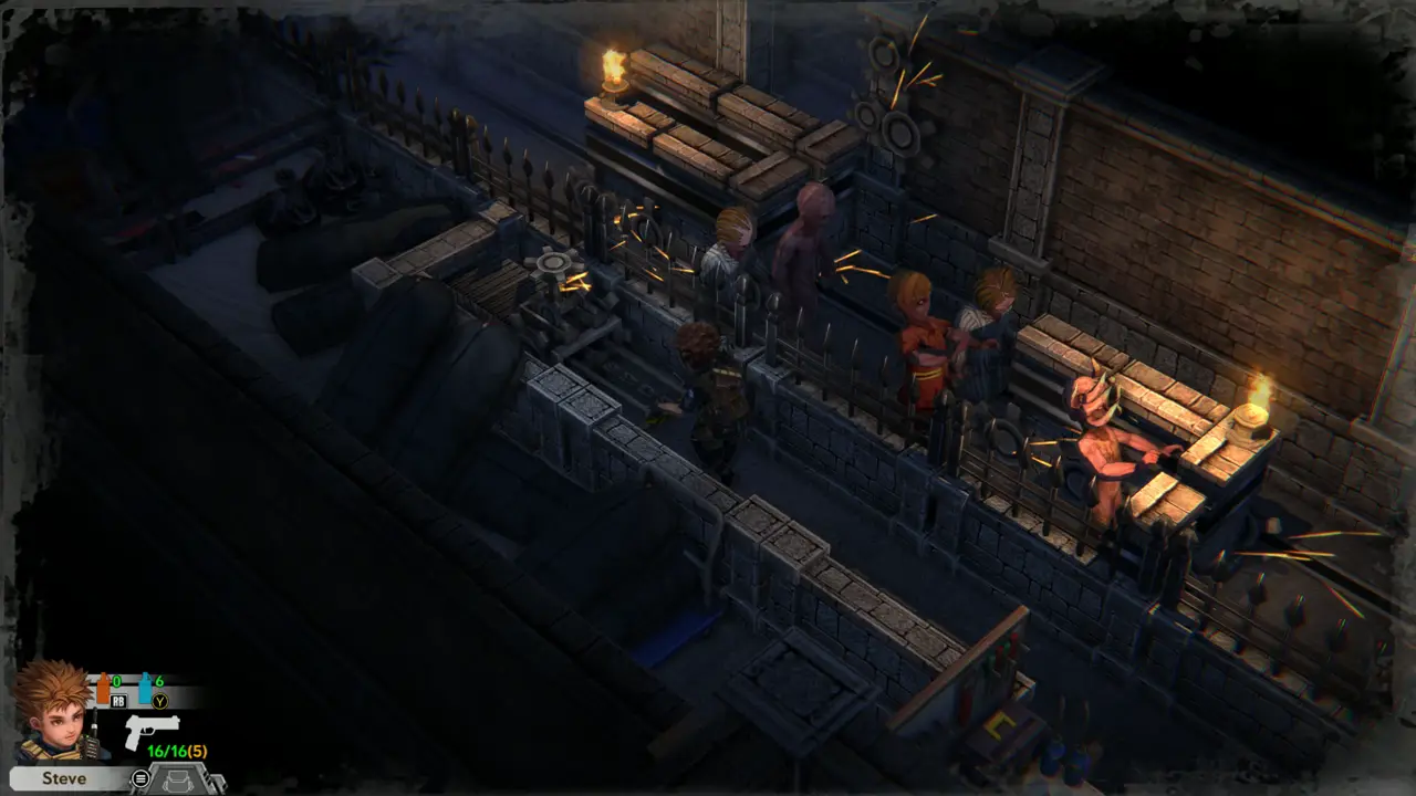 Zombies at the crates