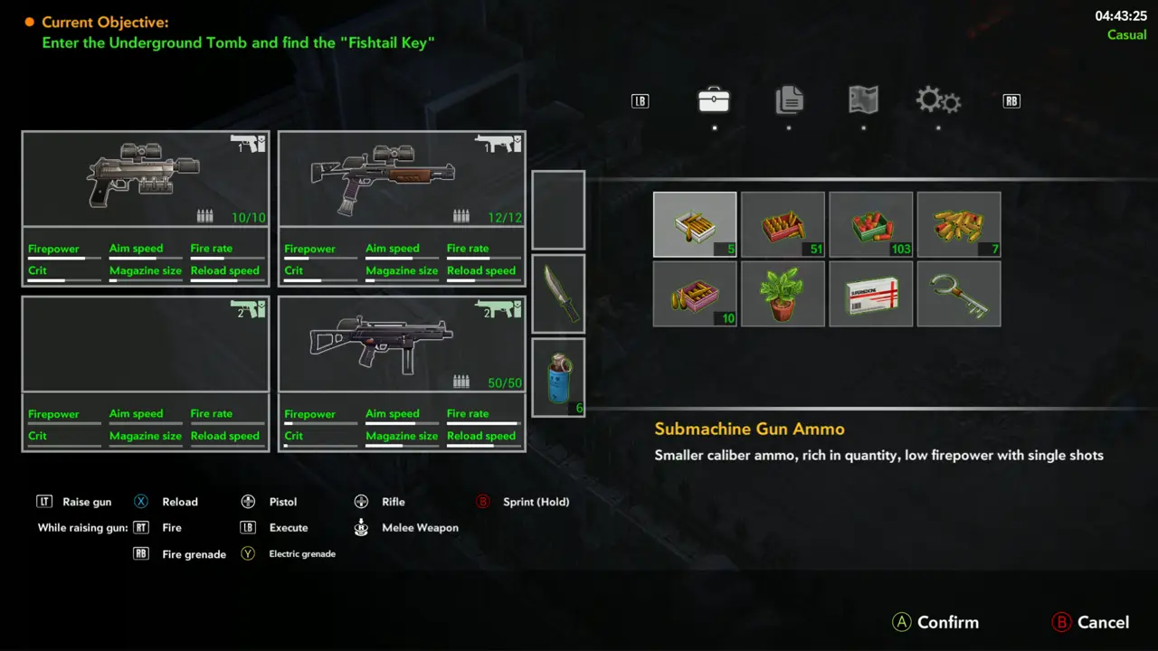 Objective and inventory
