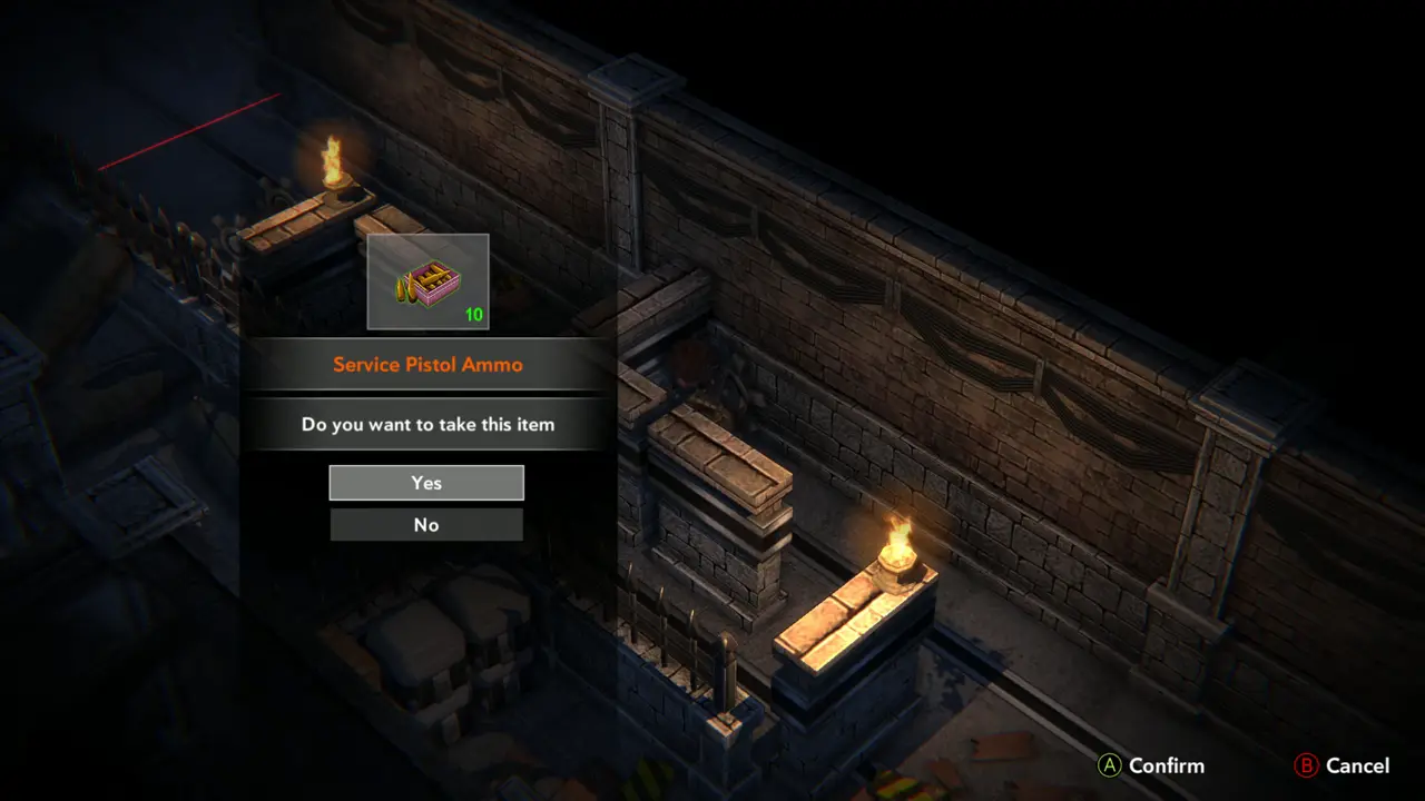 Service Pistol Ammo x10 prompt