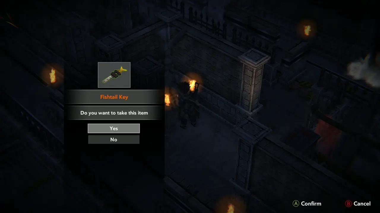 Fishtail Key prompt