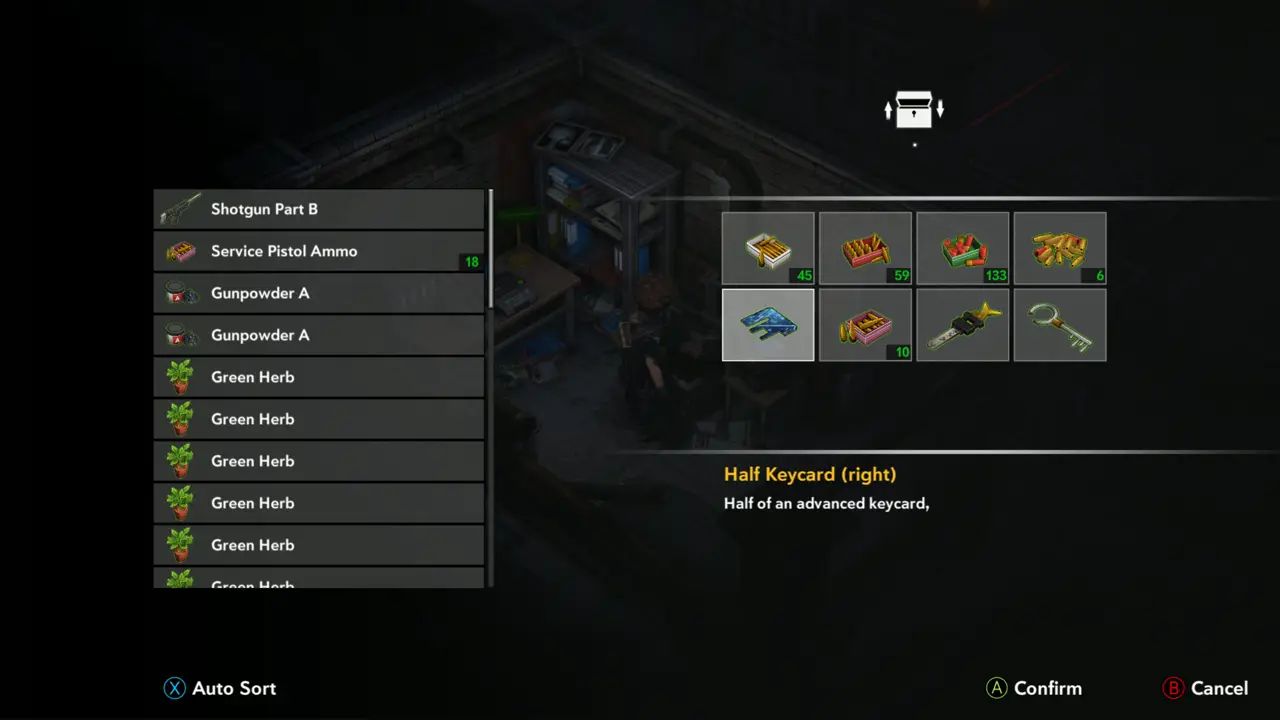 Storage with Half Keycard (right)