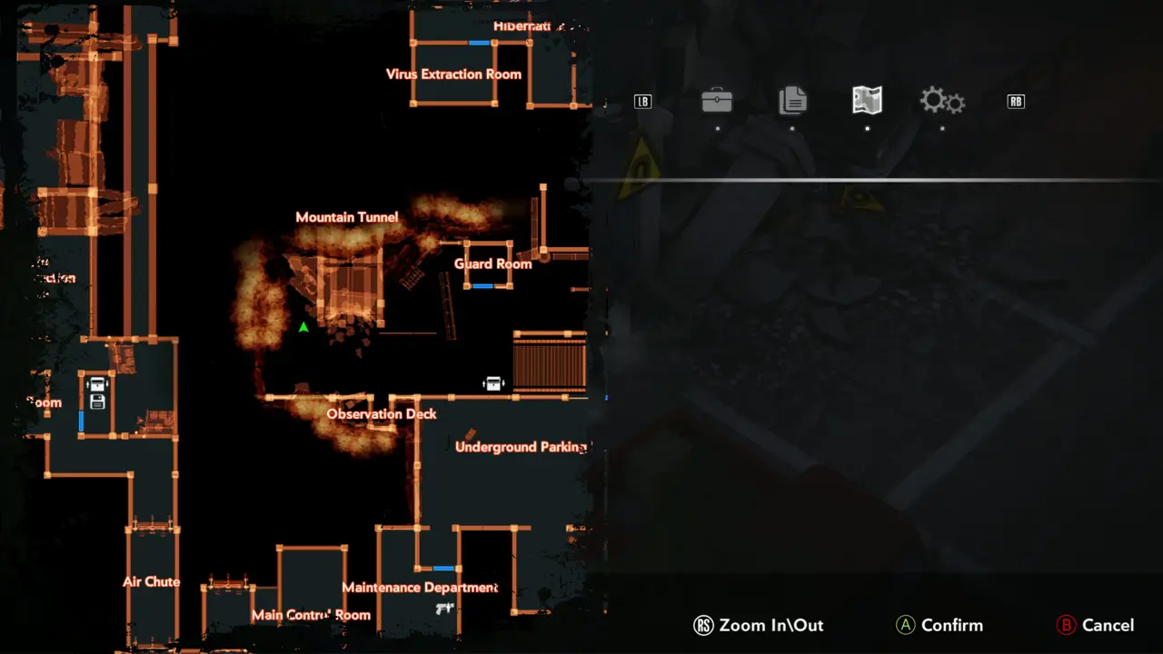 Map near Mountain Tunnel