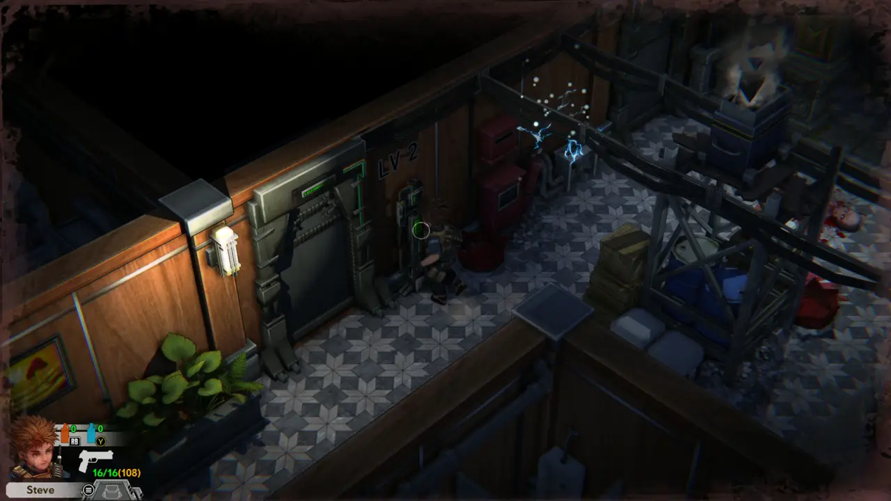 LV-2 door in the corridor