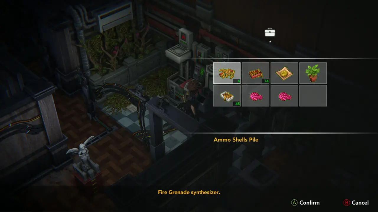 Fire Grenade synthesizer text