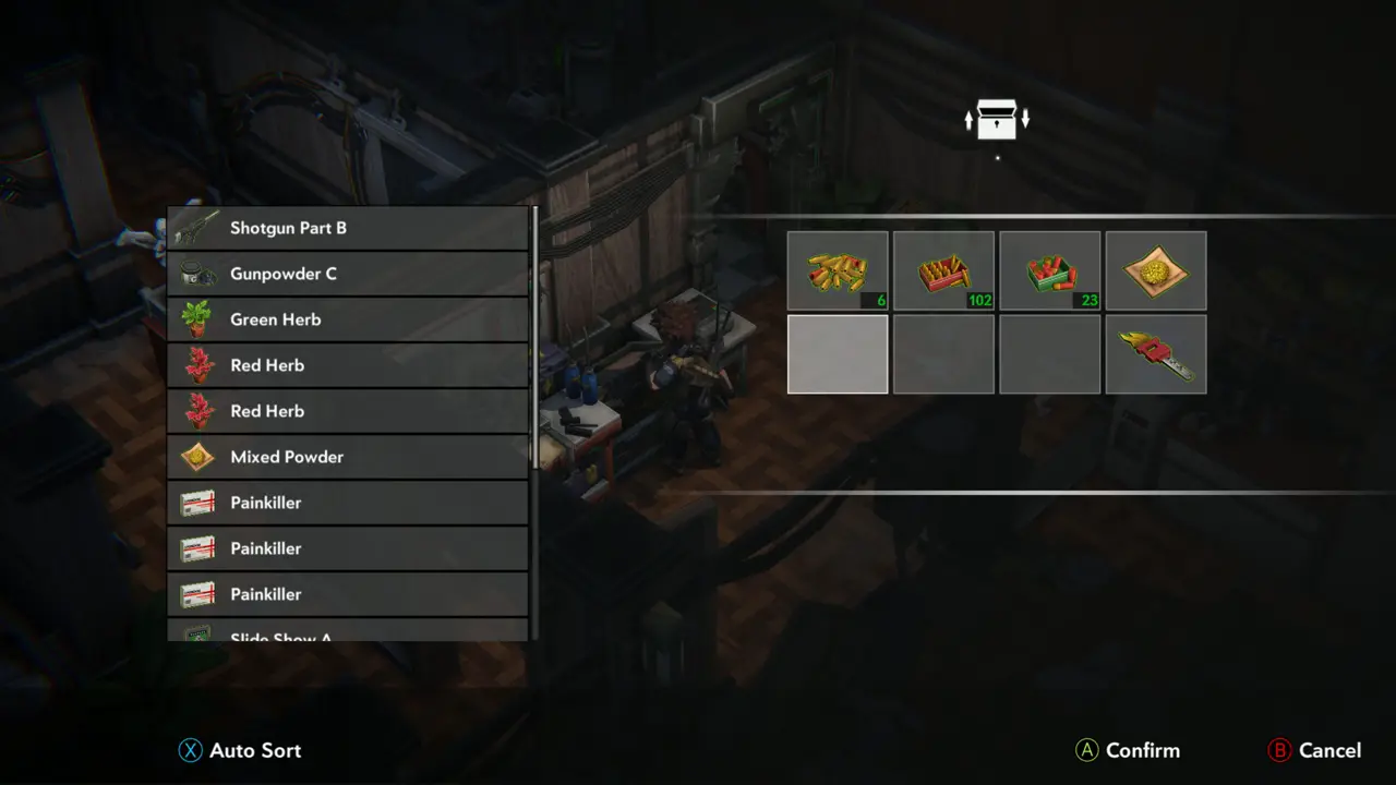 Shotgun Part B listed in storage
