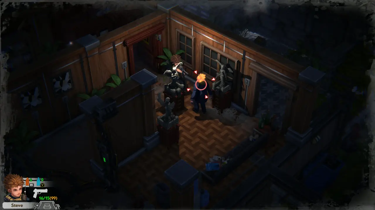 Fight inside the entrance