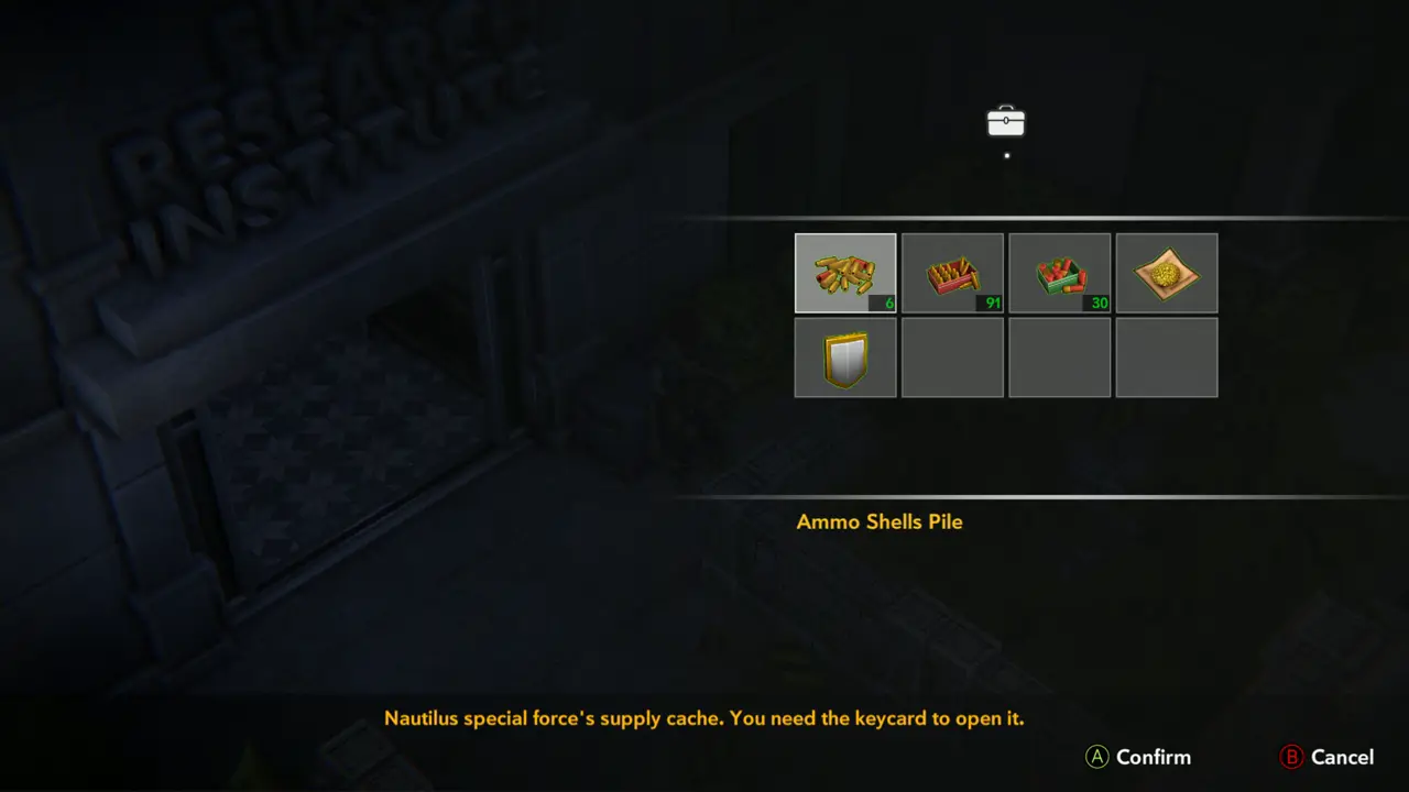 Supply cache needs keycard