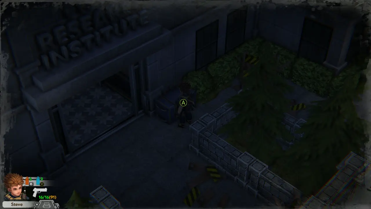 Container at the institute door