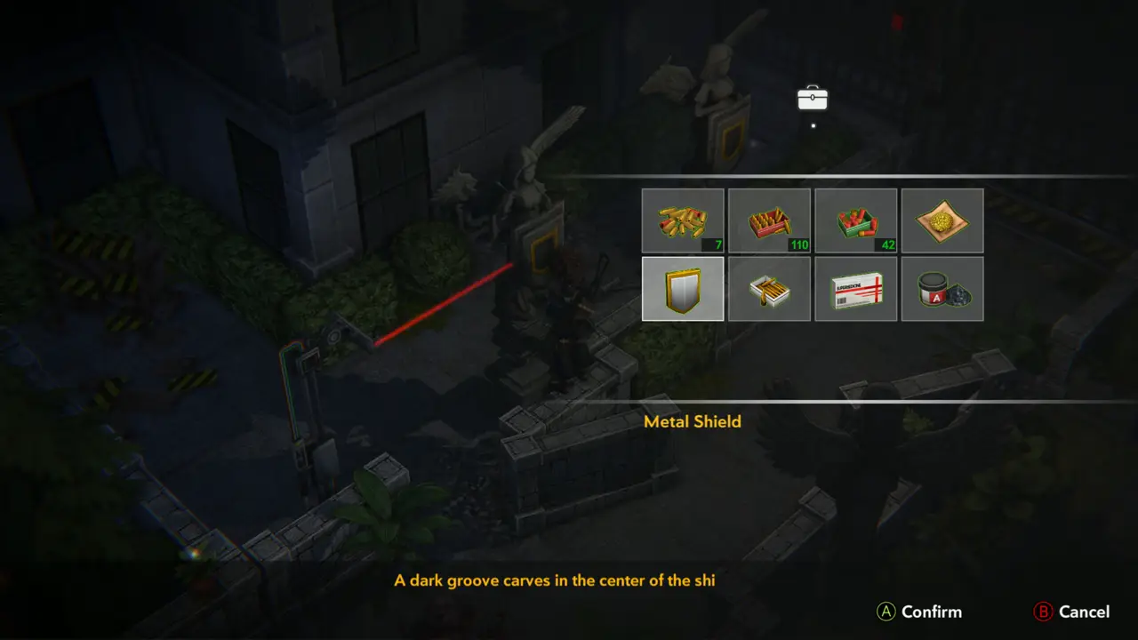 Metal Shield in inventory