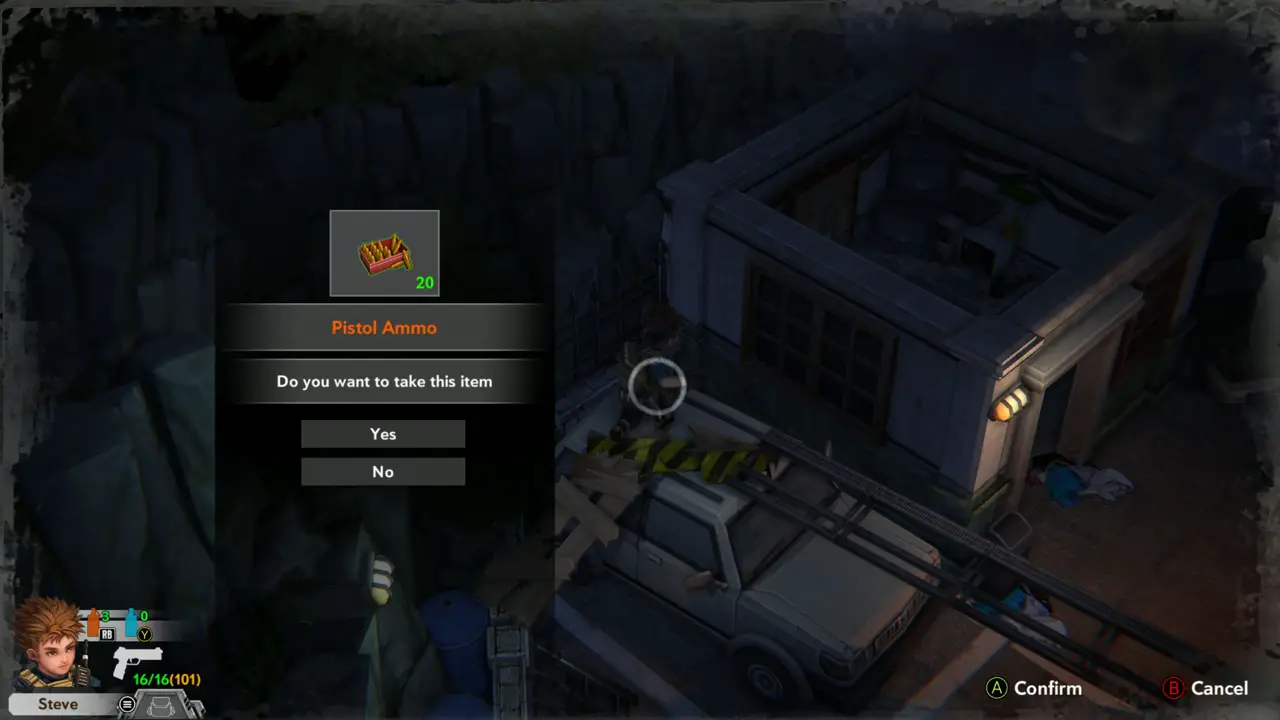 Pistol Ammo pickup prompt