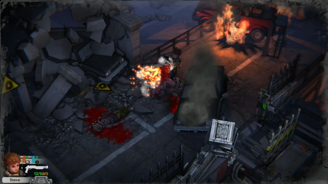 Zombie shot down