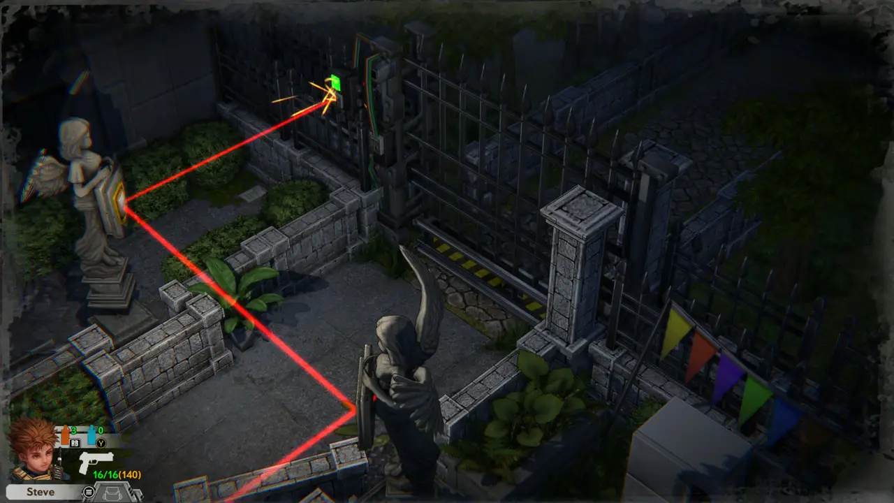 Laser hits gate sensor