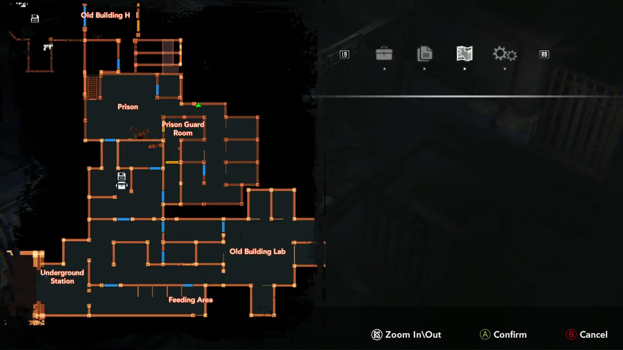 Map: Prison and Old Building Lab
