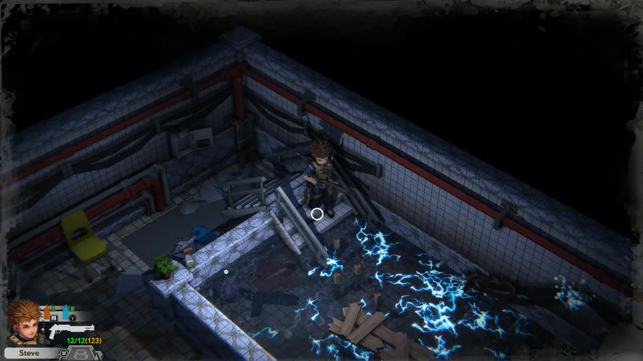 Electrified water at the stairs