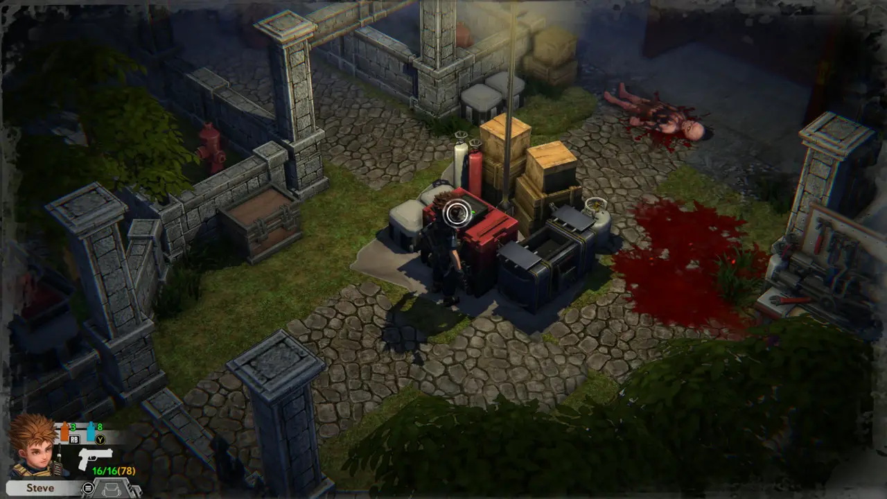 Courtyard after the fight