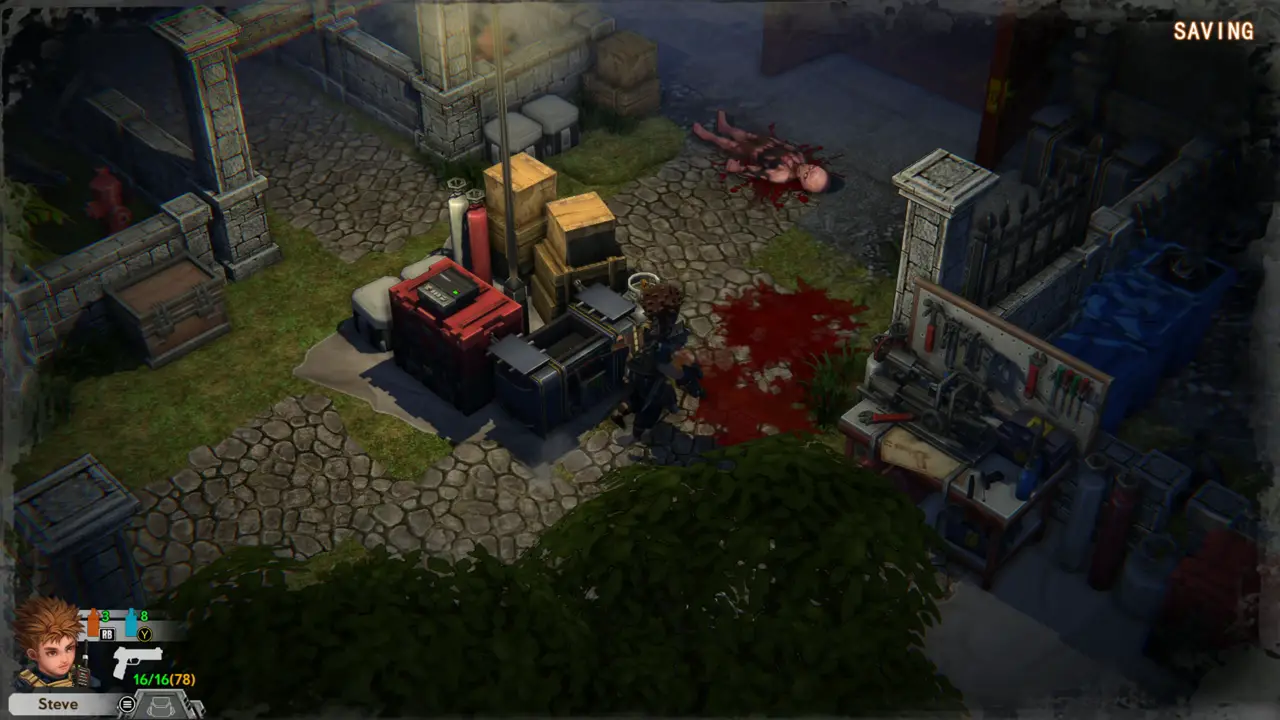Saving in the courtyard