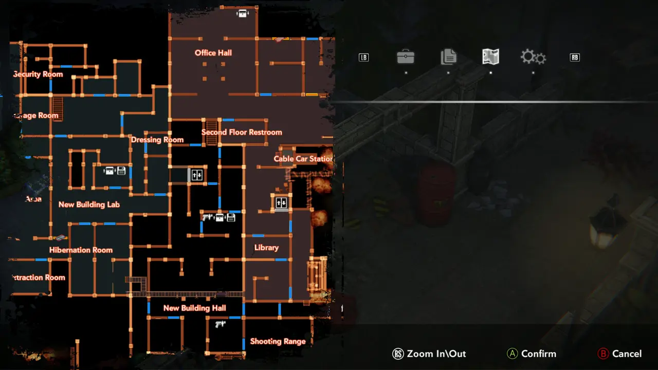 Map: Steve south-west of Shooting Range