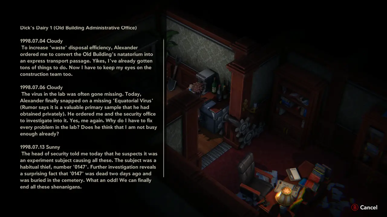 Dick's Diary 1 text